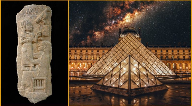 Beyrut'ta fotoğrafçılık ve antika eser ticareti yapan Sarrafyan Kardeşler tarafından 1936'da Louvre Müzesi'ne satılan Maraş menşeli mezar steli