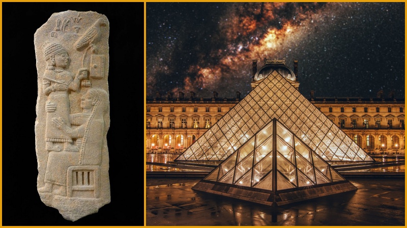 Beyrut'ta fotoğrafçılık ve antika eser ticareti yapan Sarrafyan Kardeşler tarafından 1936'da Louvre Müzesi'ne satılan Maraş menşeli mezar steli