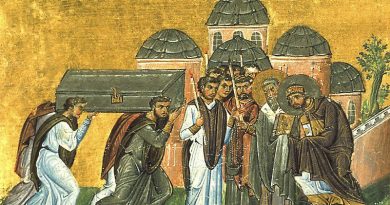 John Chrysostom'un bedeni İstanbul'a götürülürken