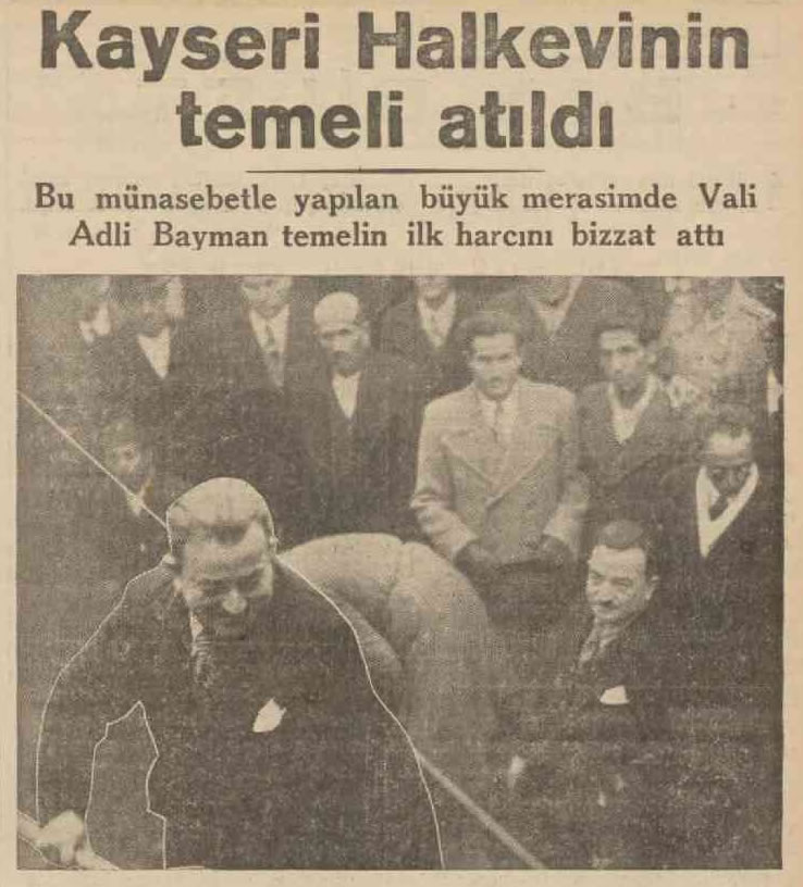 23 Aralık 1938 tarihli Son Posta gazetesinde Mustafa Adli Bayman