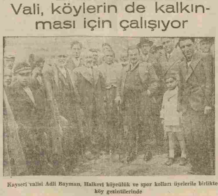 24 Kasım 1936 Akşam Gazetesi Mustafa Adli Bayman haberi