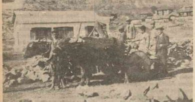 8 Ocak 1937 tarihli Cumhuriyet Gazetesi Eloğlu Pansiyonlu Köy Mektebi haberi
