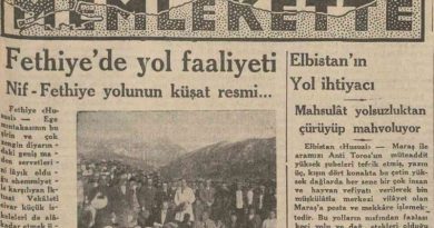 14 Şubat 1933 tarihli Cumhuriyet Gazetesi'nde Elbistan Yol ihtiyacı